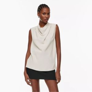 Aritzia Babaton Carter Blouse, Pearl